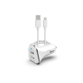Hi-Power Dual USB 3.4A Car Charger for iPhones iPads and AirPods